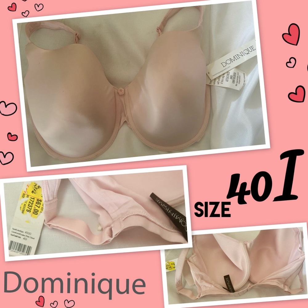 Dominique Light Pink Underwire Bra